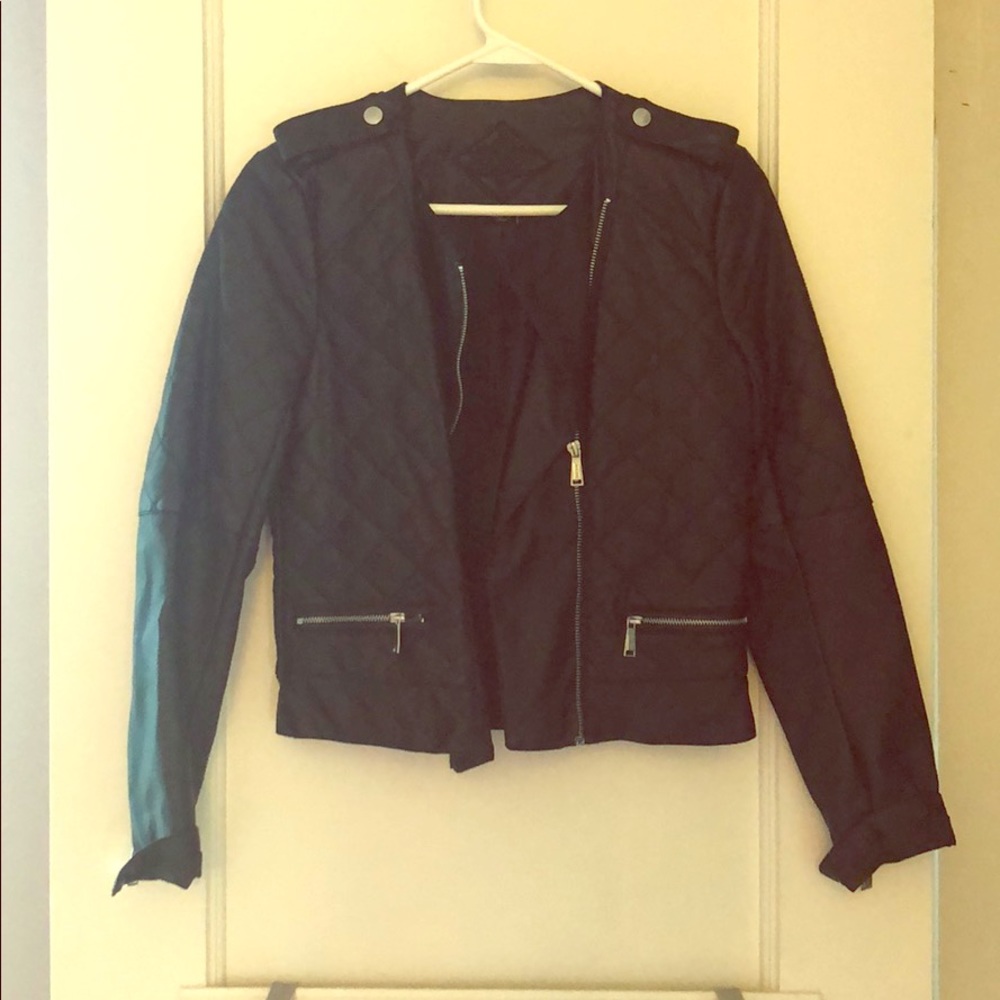 Joujou Girls’ Faux Leather Jacket